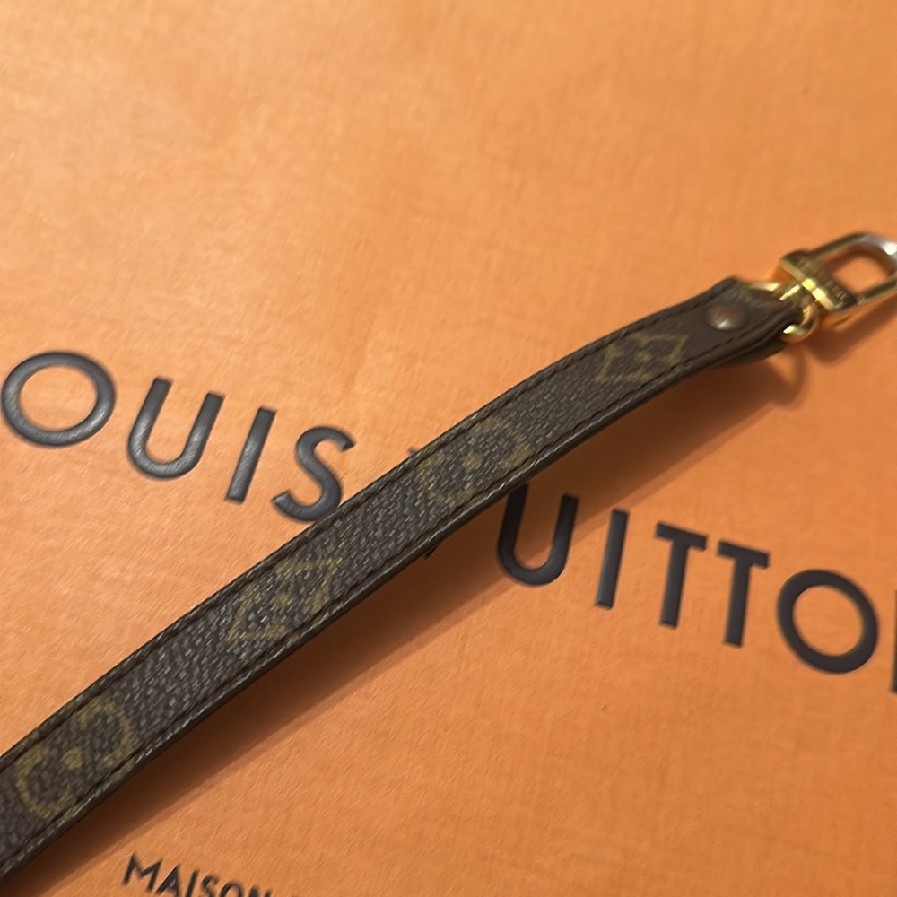 Replacement Bachata Louis Vuitton Brown Leather Strap with Gold Hardware - Picture 5 of 6